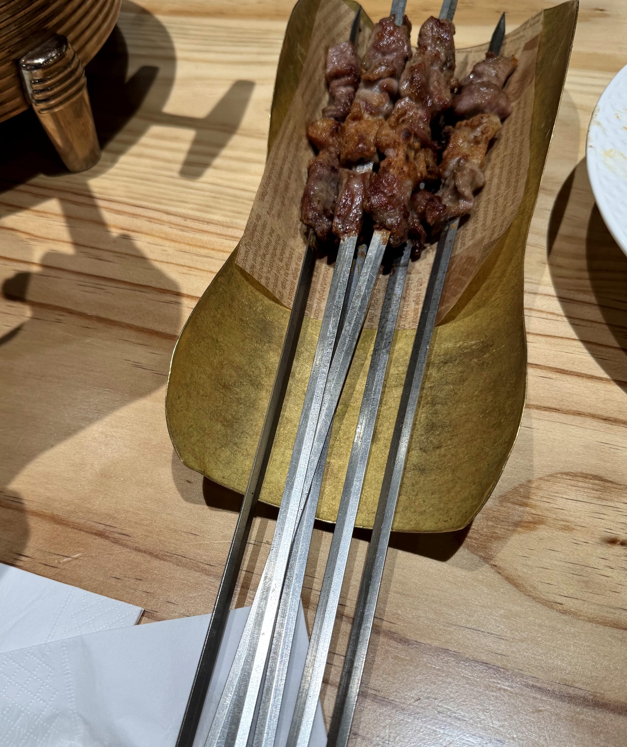 Xinjiang-style grilled lamb skewers